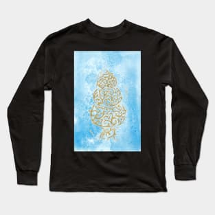 Gold Christmas tree Long Sleeve T-Shirt